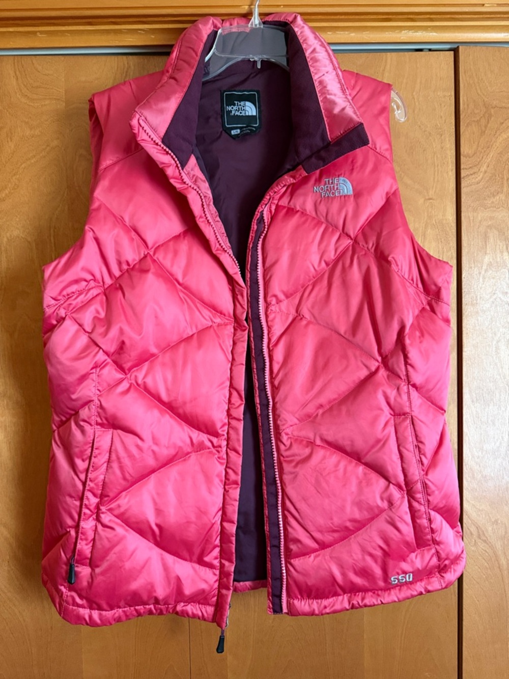The North Face Coral Pink Quilted Insulated Vest Size L Women’s